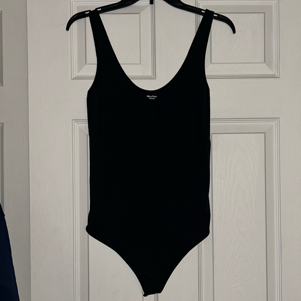 Abercrombie Black Thong Sleeveless Bodysuit